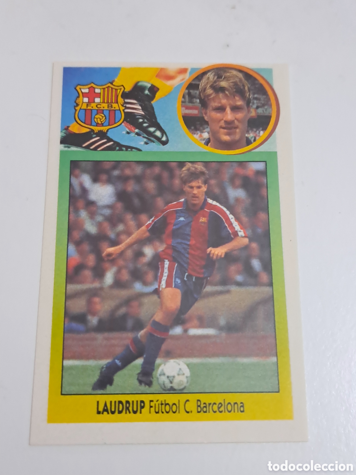 Cromos de F&uacute;tbol: CROMO LIGA 93-94 LAUDRUP FC BARCELONA BAR&Ccedil;A EDICIONES ESTE ADHESIVO NUNCA PEGADO