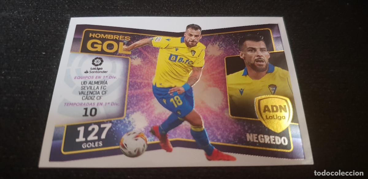 Cromos de F&uacute;tbol: LIGA ESTE 2022-2023 NEGREDO CADIZ N&ordm; 19 ADN HOMBRE GOL