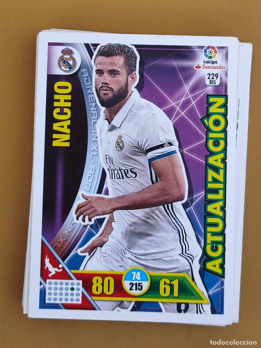 Fu&szlig;ball-Sticker: nacho, adrenalyn 2016 17 actualizacion