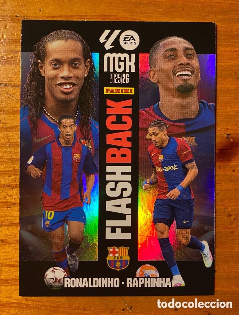 Cromos de F&uacute;tbol: Flash Back Ronaldinho - Raphinha Megacracks 25 26