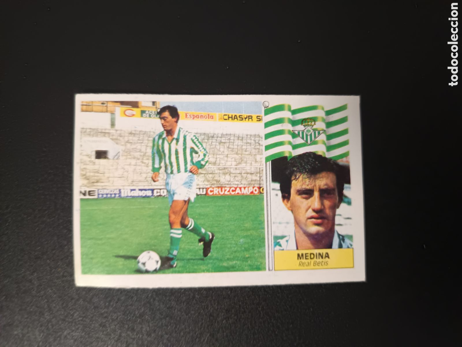 Cromos de Futebol: CROMO MEDINA COLOCA REAL BETIS ED ESTE LIGA 86 87 1986 1987