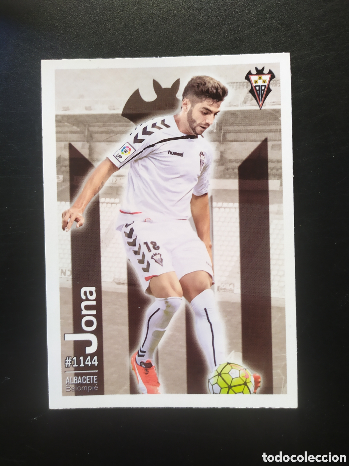 Cromos de f&uacute;tbol: Mundicromo fichas Liga 2015 2016 15 16 Jona n&deg; 1144 Albacete