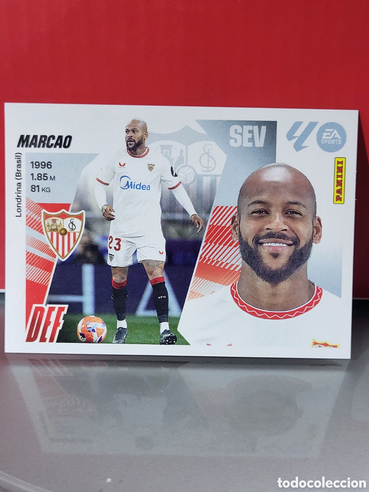 Cromos de F&uacute;tbol: MARCAO SEVILLA FC N&ordm; 7 B CROMO LIGA ESTE 2025-2026 25 26 PANINI