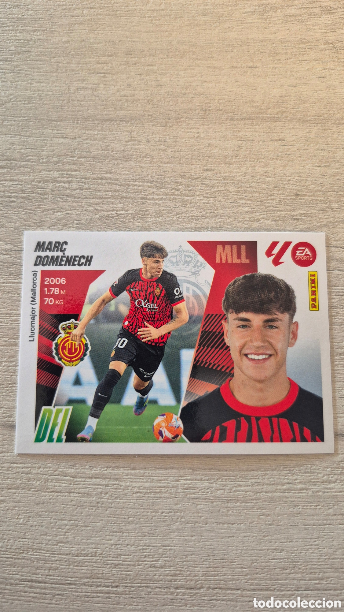 Fu&szlig;ball-Sticker: N&deg;17 Mallorca Marc Domenech Liga Este 25/26