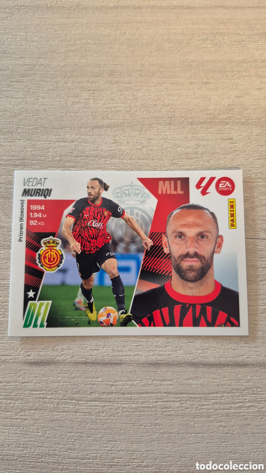 Cromos de Futebol: N&deg;19 Mallorca Muriqi Liga Este 25/26