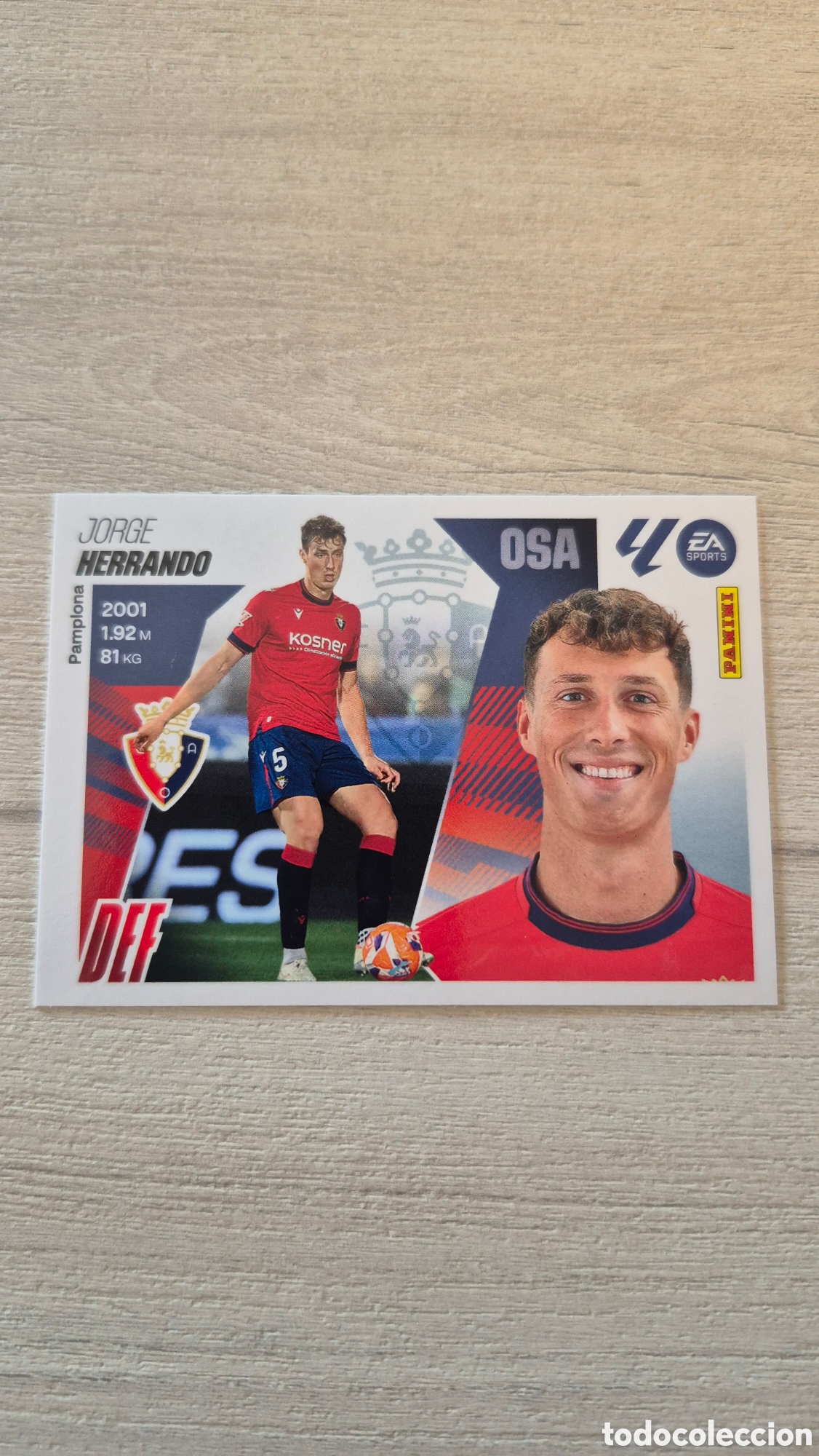 Fu&szlig;ball-Sticker: N&deg;8 Osasuna Herrando Liga Este 25/26
