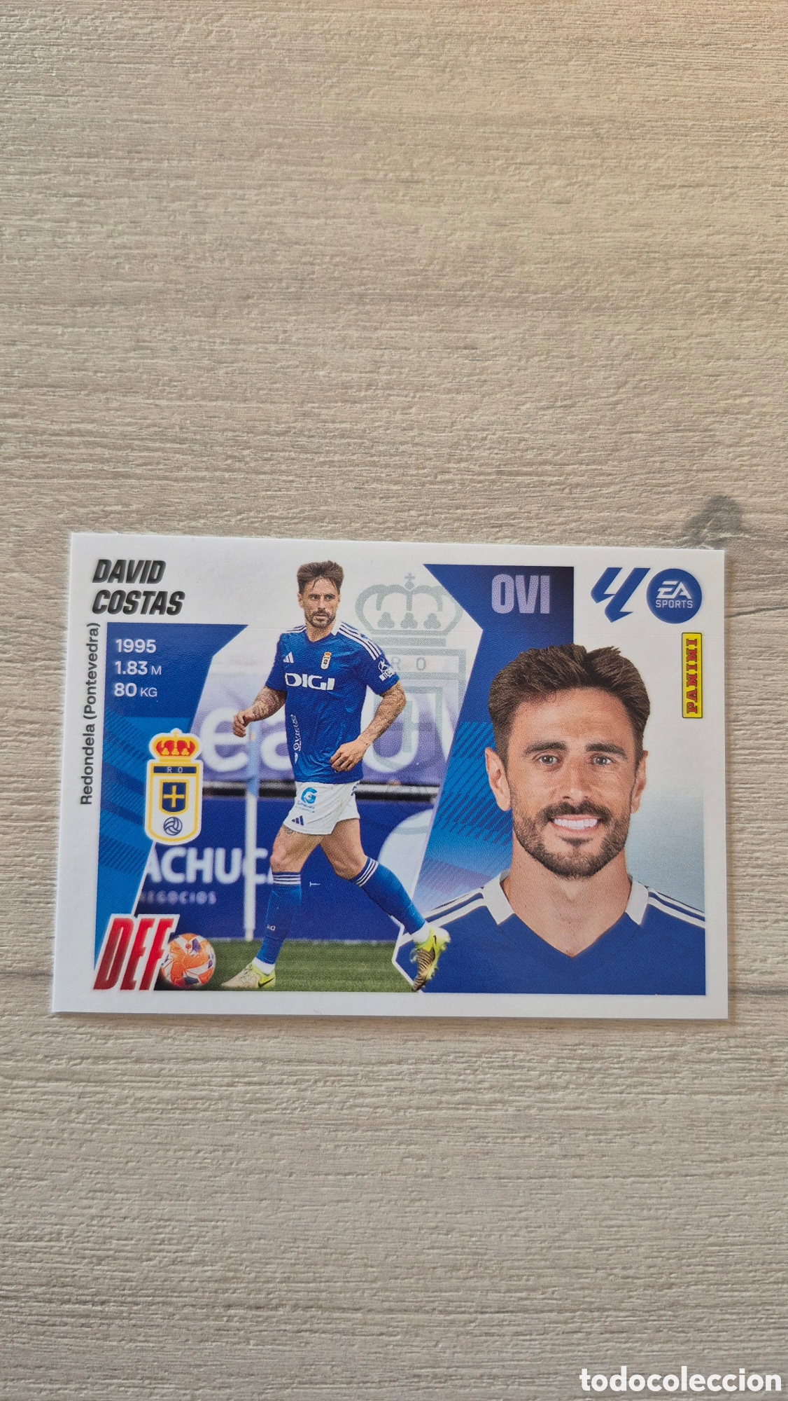 Fu&szlig;ball-Sticker: N&deg;8 David Costas Liga Este 25/26