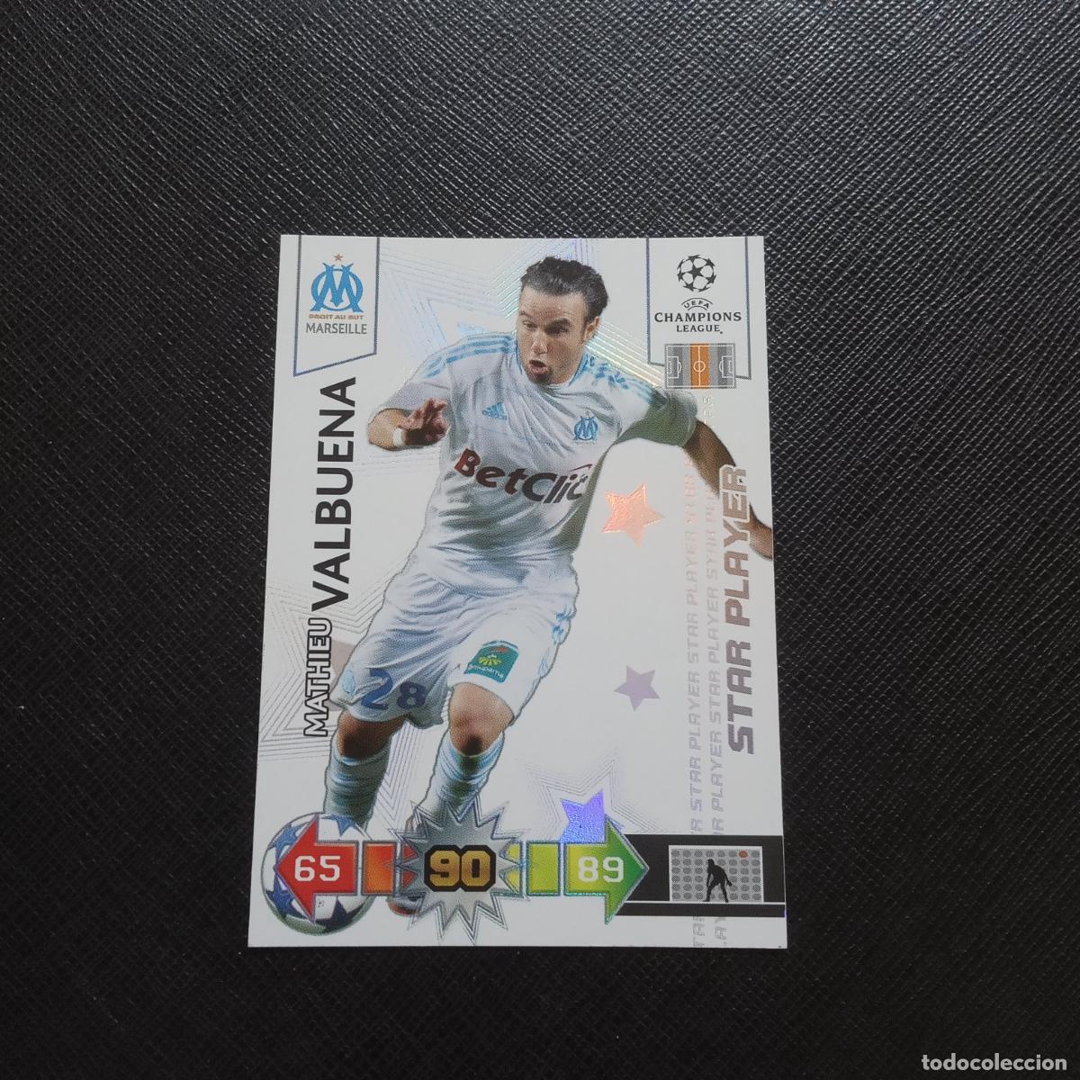Cromos de f&uacute;tbol: VALBUENA MARSELLA ADRENALYN CHAMPIONS 2010 2011 CROMO FUTBOL 10 11 - A154 PG13 STAR PLAYER