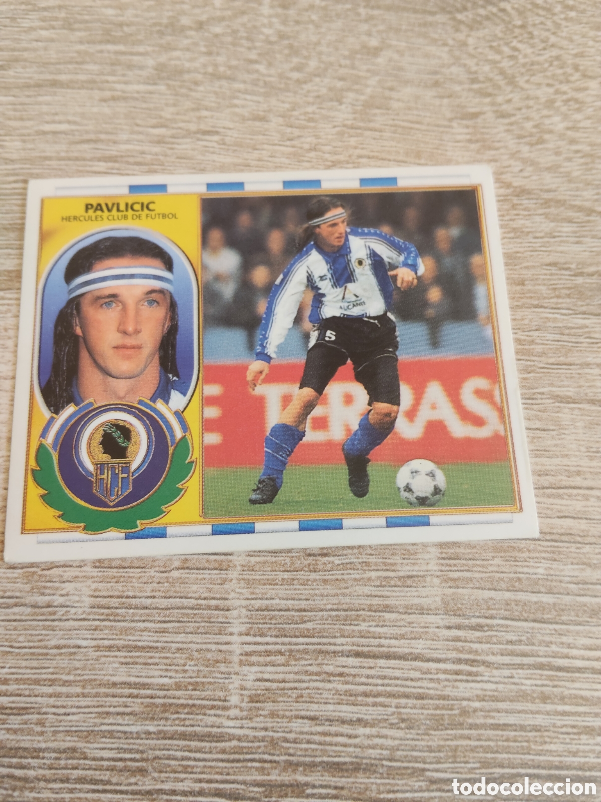 Football Stickers: Pavlicic H&eacute;rcules liga 1996 1997 96 97 ediciones este