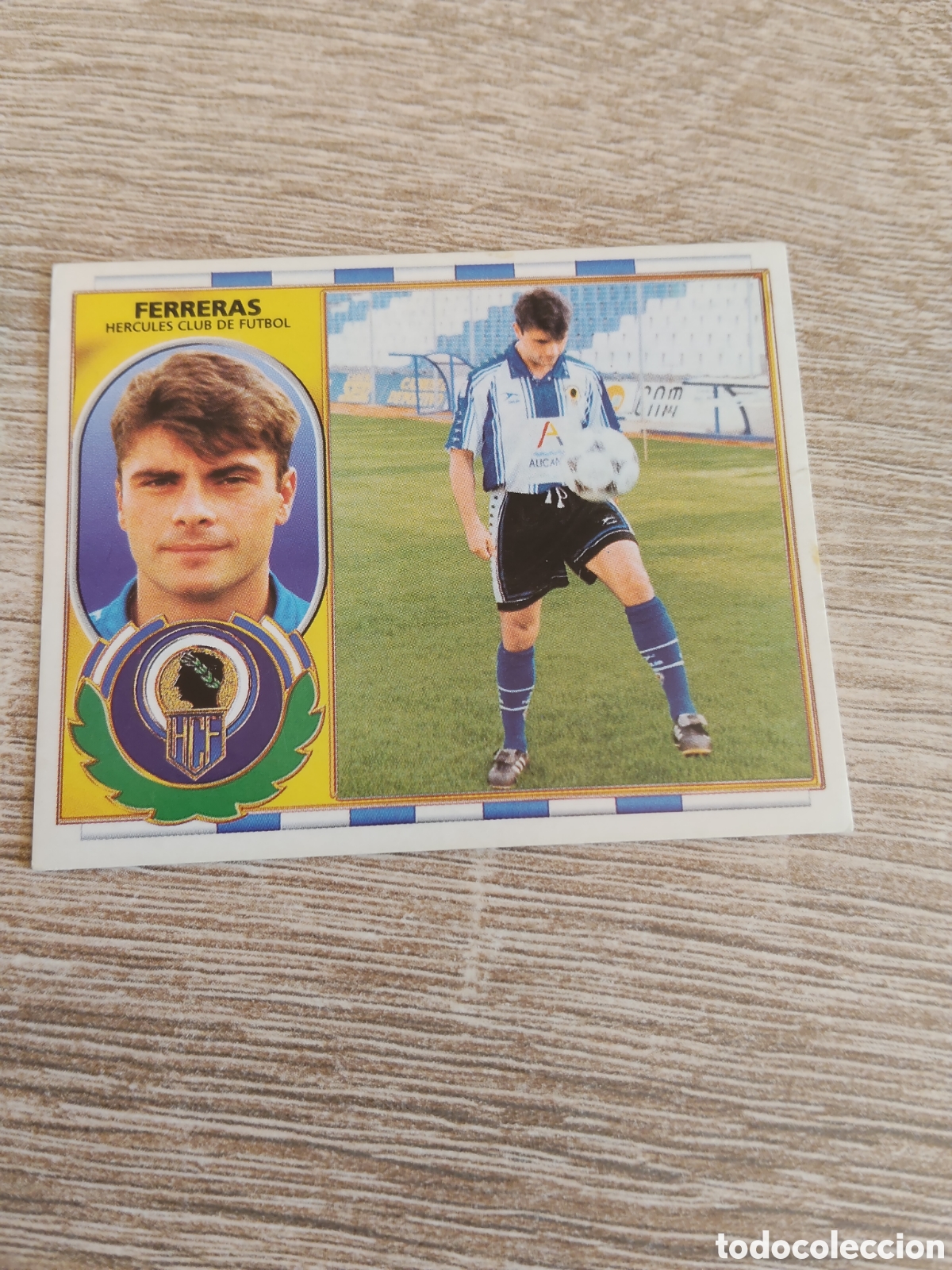 Football Stickers: Ferreras H&eacute;rcules liga 1996 1997 96 97 ediciones este