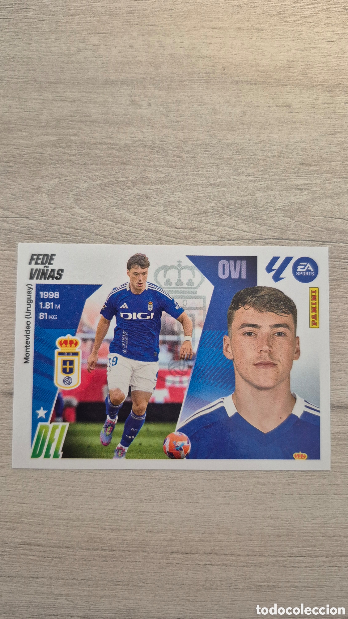 Fu&szlig;ball-Sticker: N&deg;18B Oviedo Fede Vi&ntilde;as Liga Este 25/26