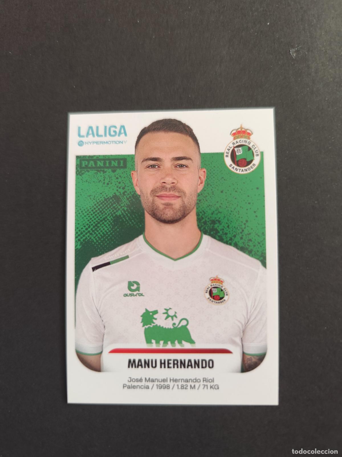 Cartes &agrave; collectionner de Football: 331 MANU HERNANDO RACING SANTANDER SEGUNDA 2&ordf; DIVISI&Oacute;N LIGA HYPERMOTION 2025 2026 25 26 PEDIDO M&Iacute;NIM