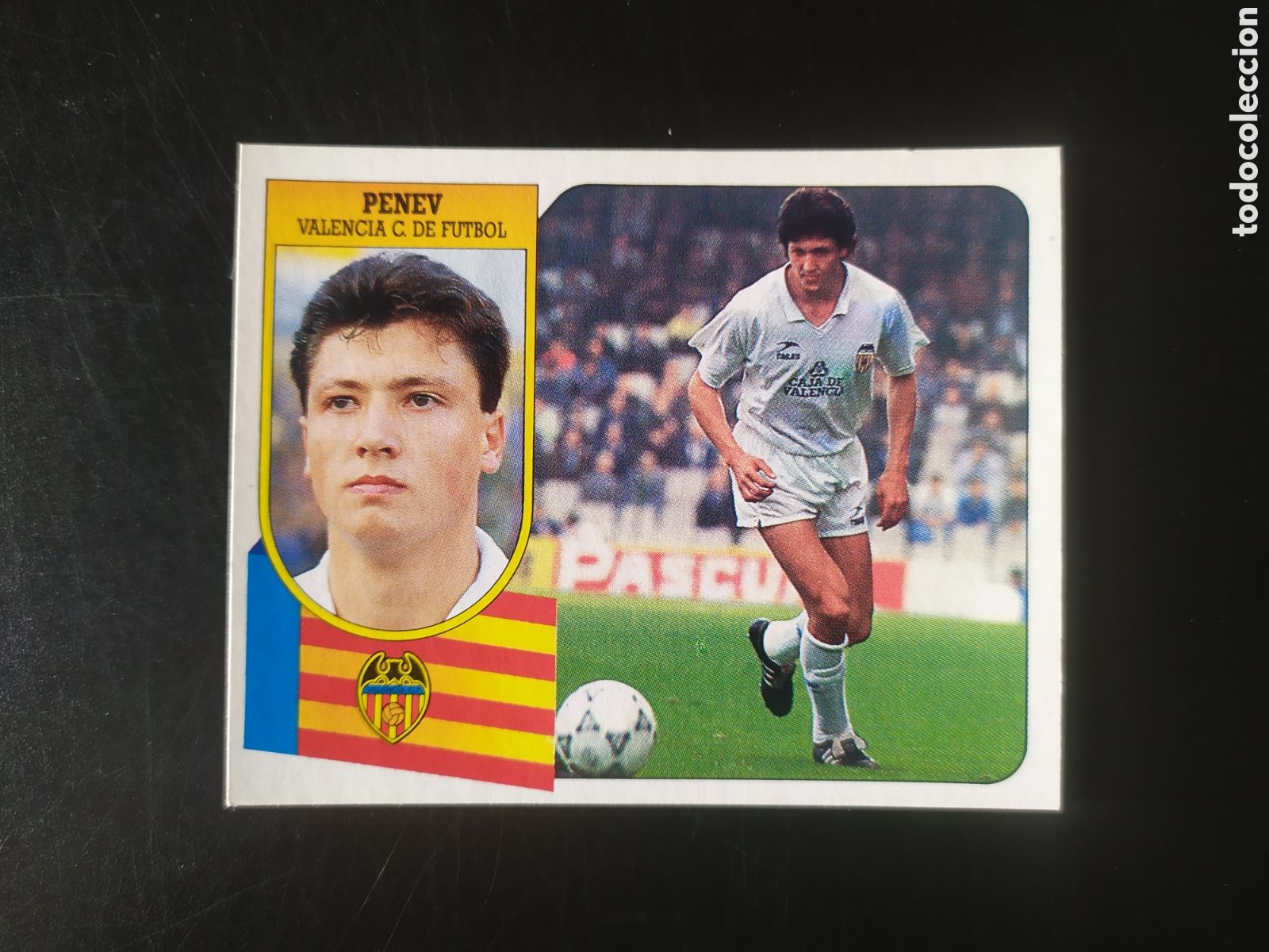 Fu&szlig;ball-Sticker: Liga este 1991 1992 91 92 Penev Valencia nuevo