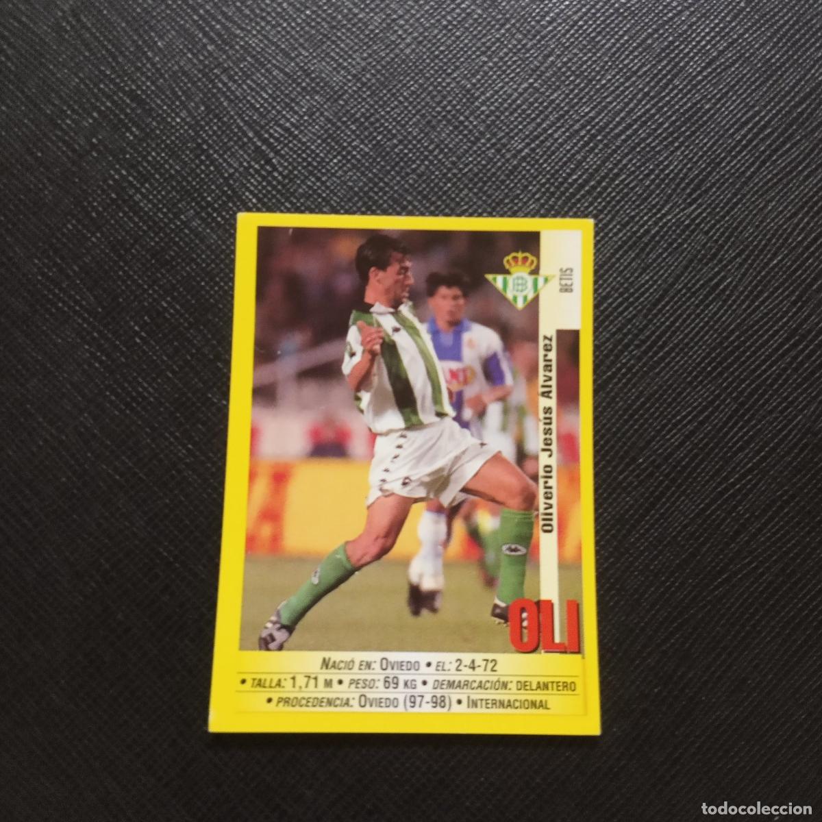 Fu&szlig;ball-Sticker: 208 OLI REAL BETIS PANINI 1999 2000 CROMO FUTBOL LIGA 99 00 - SIN PEGAR - A154 PG18