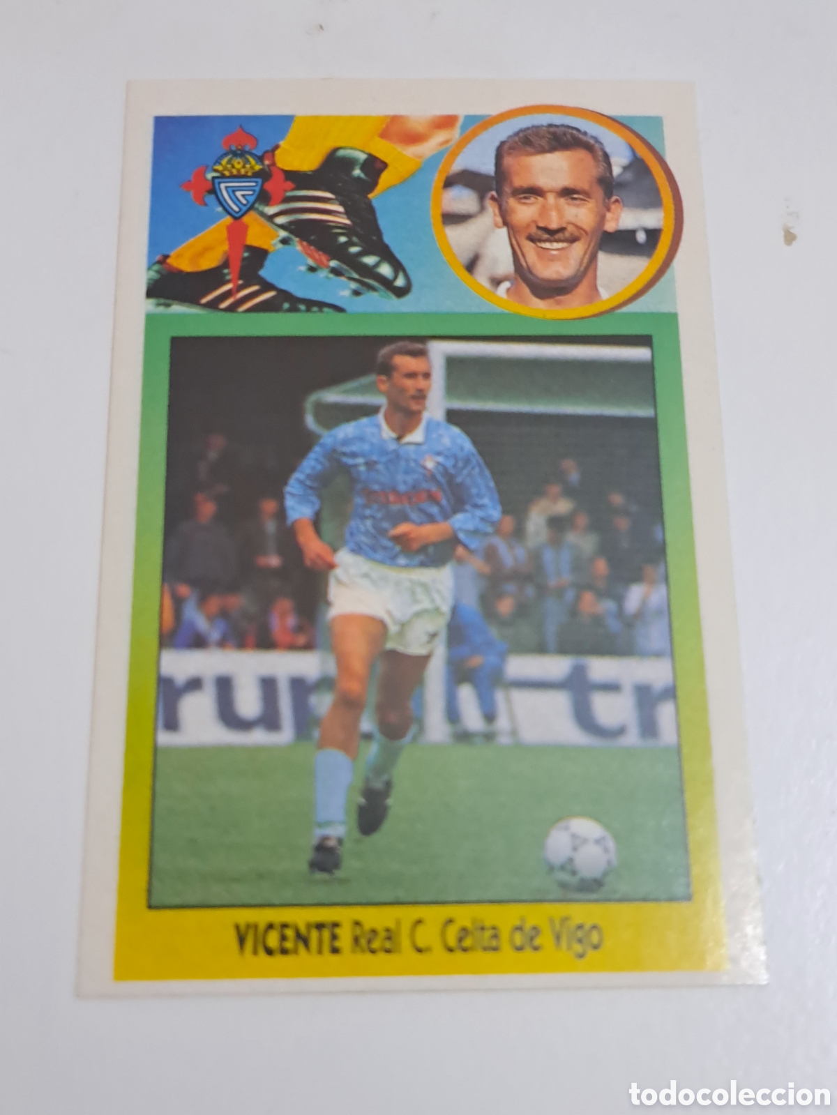 Cromos de F&uacute;tbol: CROMO LIGA 93-94 VICENTE CELTA DE VIGO EDICIONES ESTE ADHESIVO NUNCA PEGADO