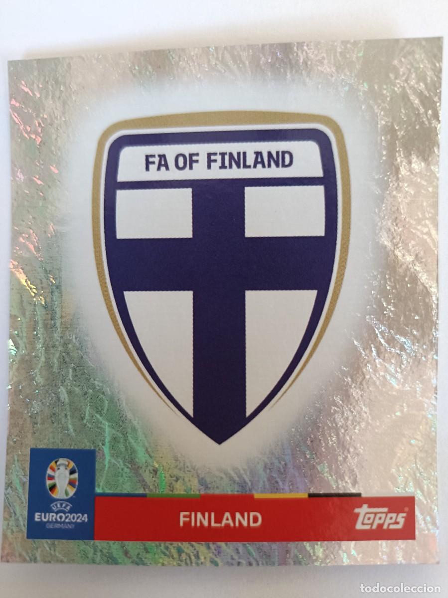 Football Stickers: #FIN 1 ESCUDO FINLANDIA UEFA EURO 2024 TOPPS