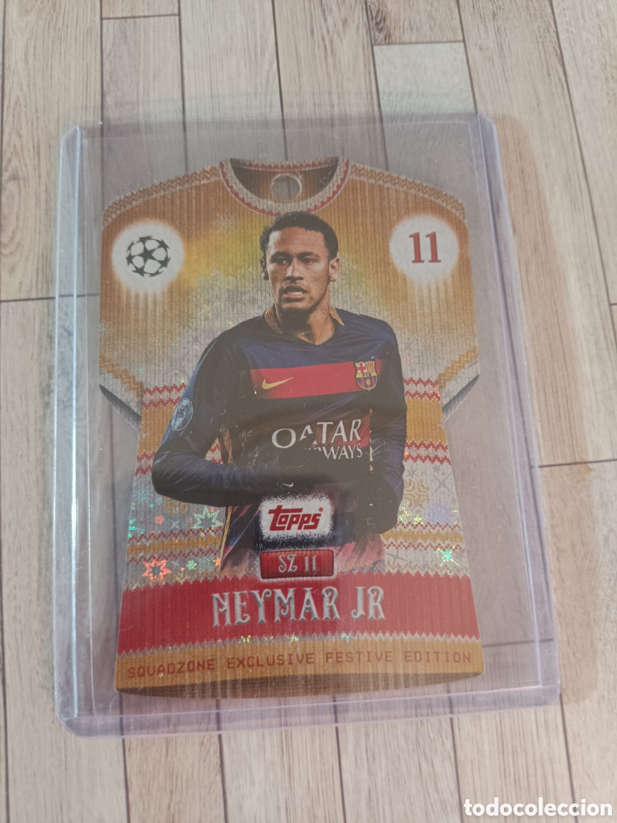 Cromos de F&uacute;tbol: SZ11 NEYMAR BARCELONA SQUADZONE COUNTDOWN MATCH ATTAX CHAMPIONS 2025 2026 TOPPS 25 26