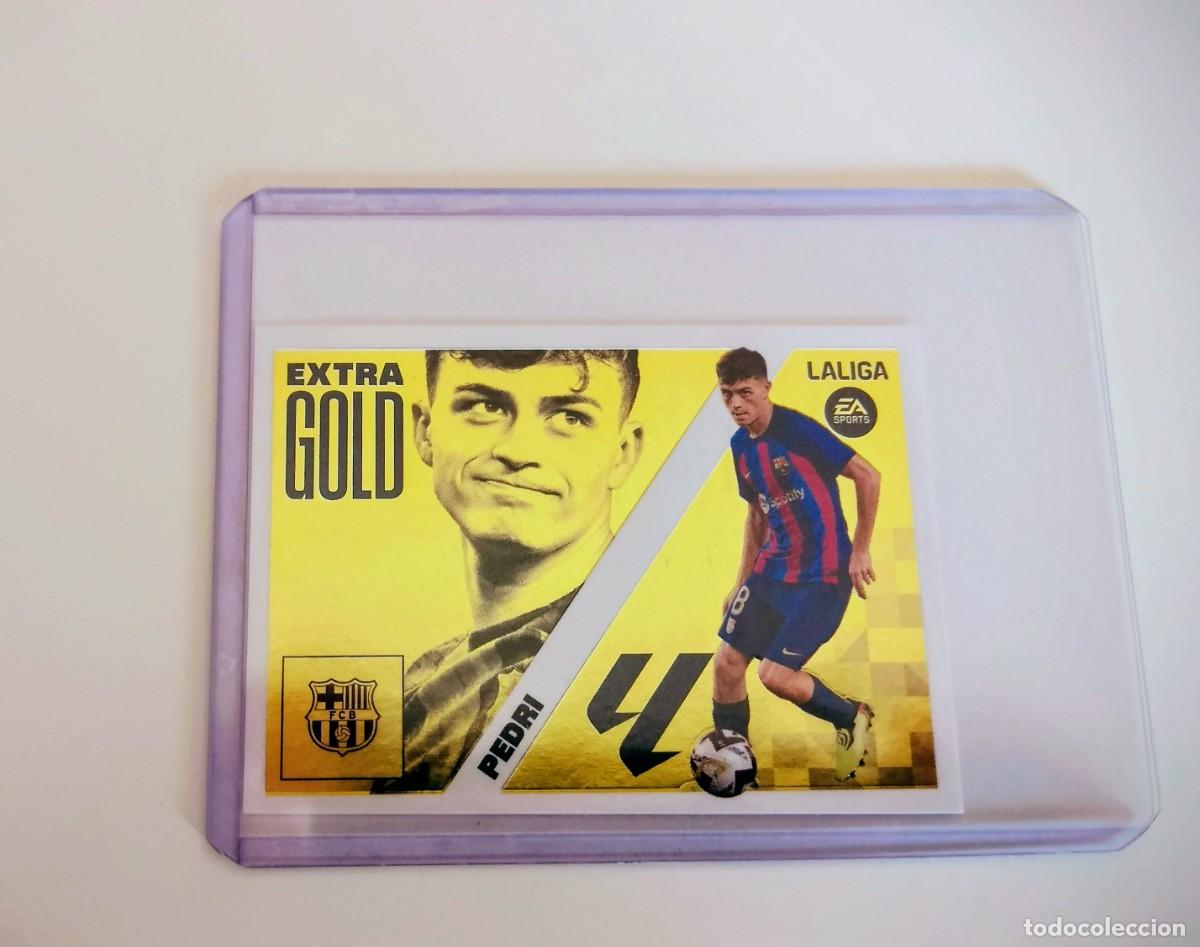 Cromos de f&uacute;tbol: LIGA ESTE 2023/2024 EXTRA GOLD PEDRI - DE SOBRE