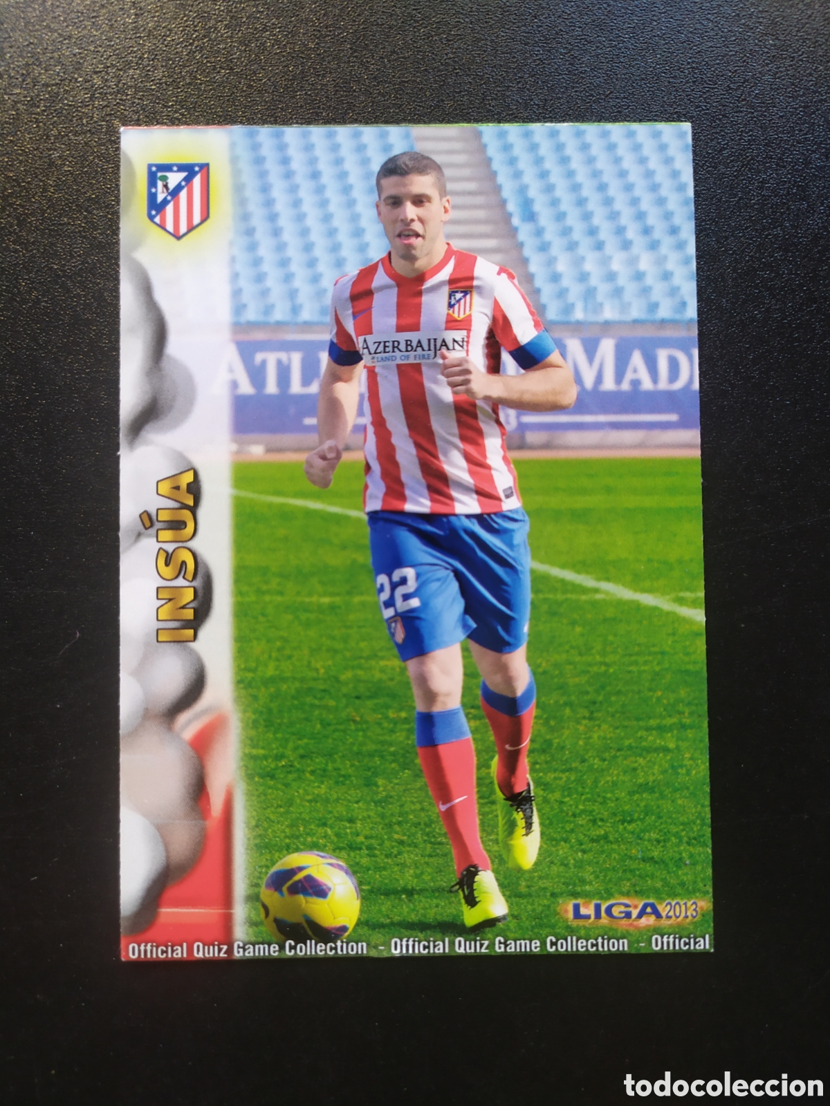 Cromos de F&uacute;tbol: Mundicromo fichas Liga 2012 2013 12 13 Insua n&deg; 1259 Atl&eacute;tico Madrid