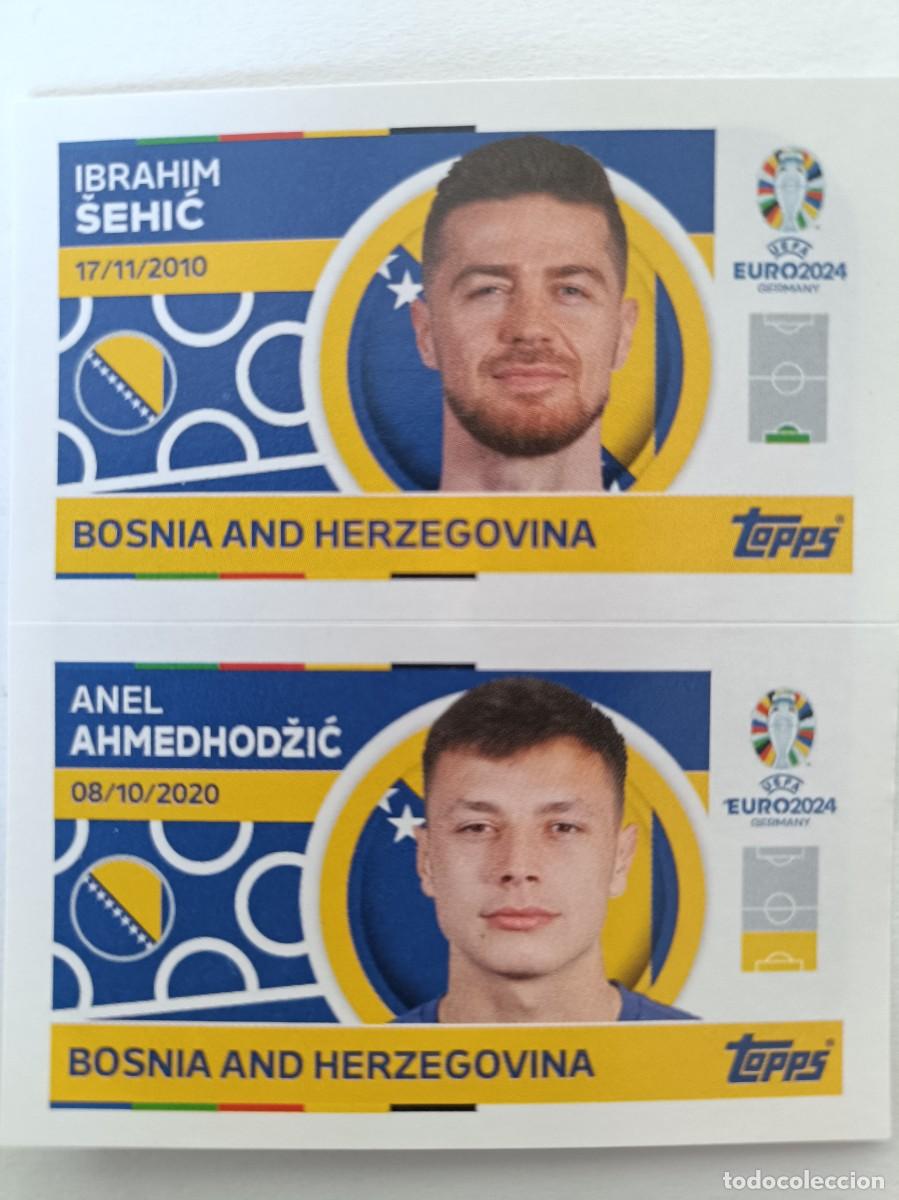 Cromos de f&uacute;tbol: #BIH 2-BIH 3 SEHIC-AHMEDHODZIC BOSNIA HERCEGOVINA UEFA EURO 2024 TOPPS