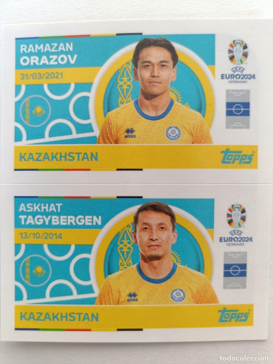 Cromos de f&uacute;tbol: #KAZ 8-KAZ 9 ORAZOV-TAGYBERGEN KAZAJISTAN UEFA EURO 2024 TOPPS