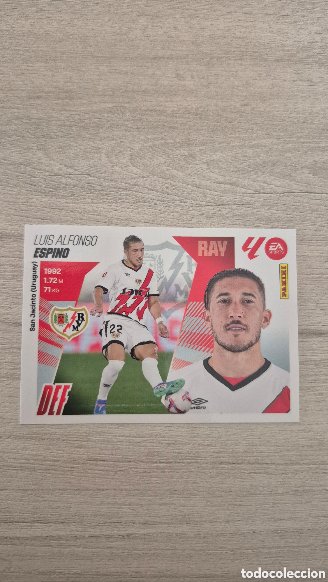 Figurine di Calcio: N&deg;9 Rayo Vallecano Espino Liga Este 25/26