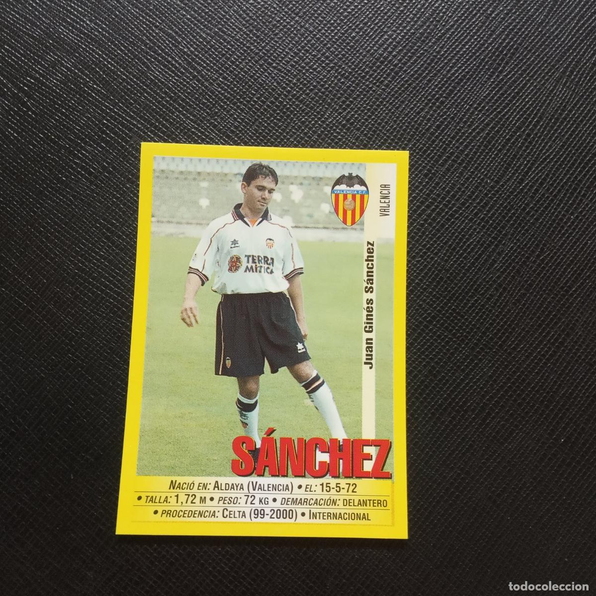 Fu&szlig;ball-Sticker: 73 SANCHEZ VALENCIA PANINI 1999 2000 CROMO FUTBOL LIGA 99 00 - SIN PEGAR - A154 PG28 B