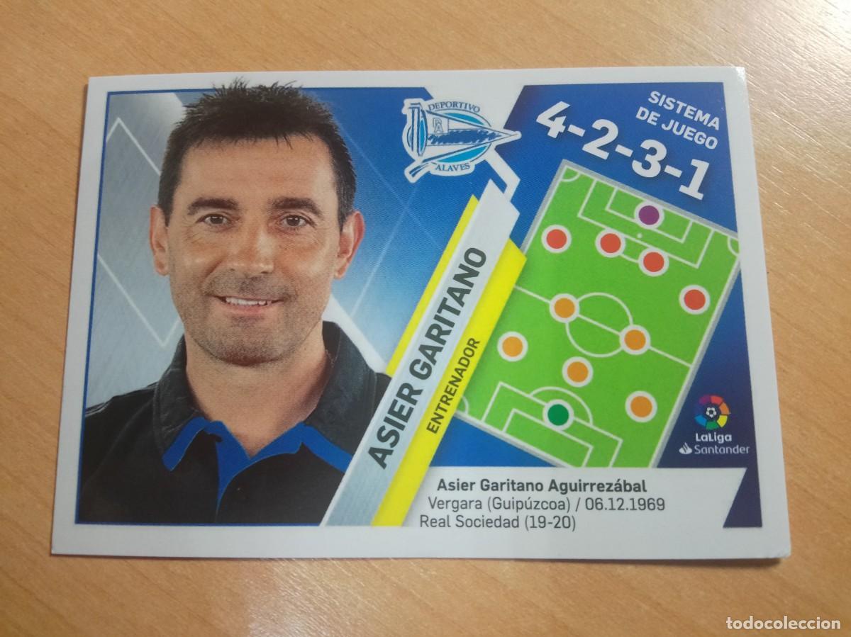 Cromos de Futebol: 2 ASIER GARITANO E1NTRENADOR DEL ALAV&Eacute;S 19 20 LIGA ESTE 2019 2020 SIN PEGAR