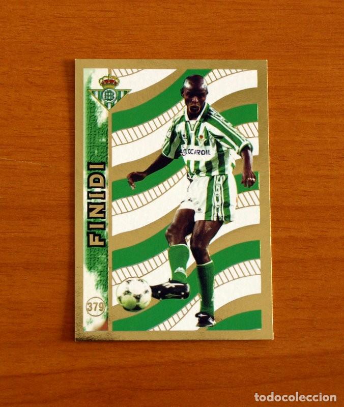 Figurine di Calcio: Real Betis -N&ordm; 379 Finidi El Mejor 97-98-Mundicromo Las Fichas de la Liga 1998-1999-98-99
