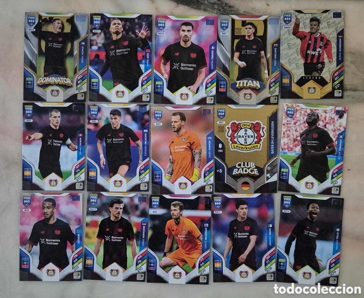 Cromos de F&uacute;tbol: Lote bayern leverkusen fifa 365 2026(15 cards )