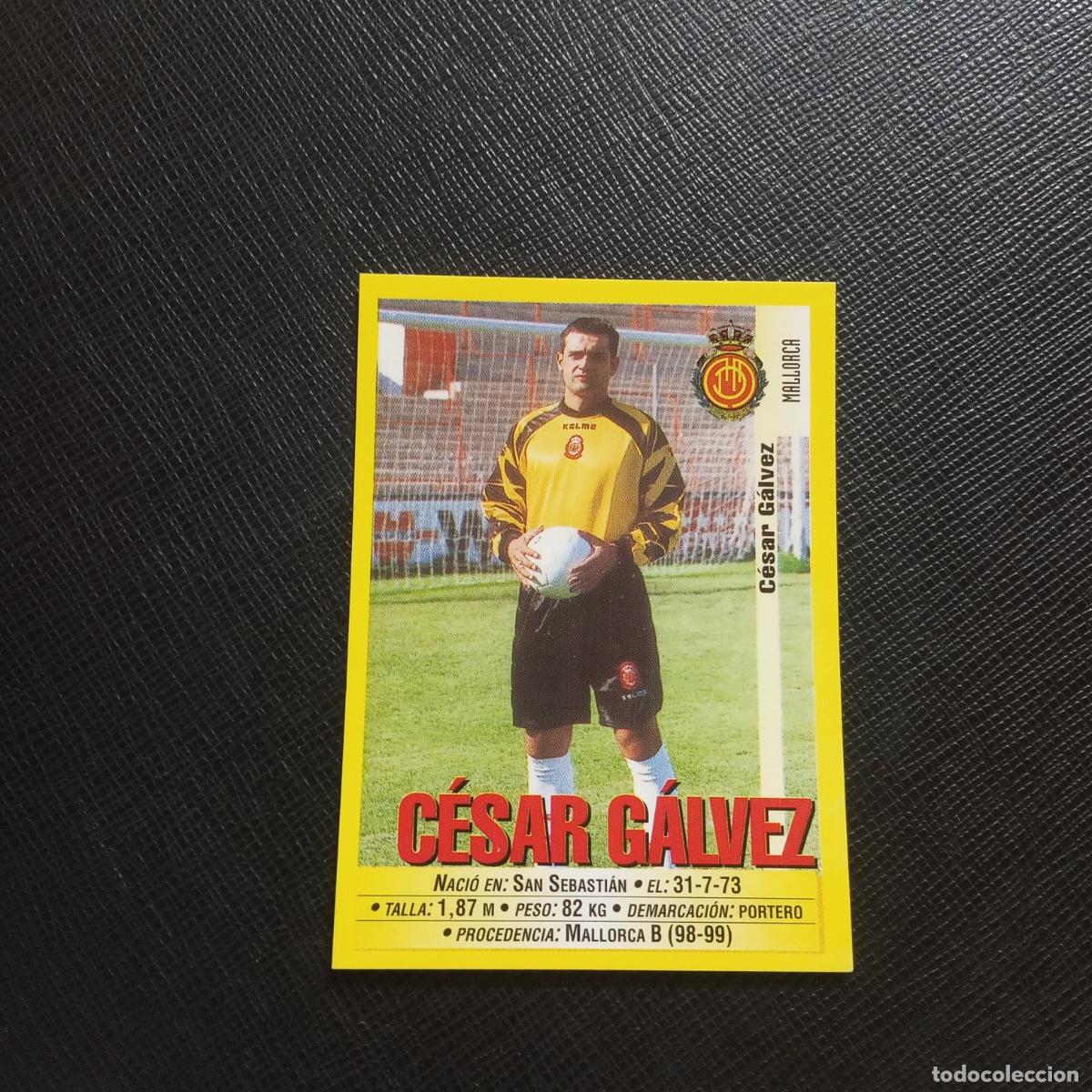 Fu&szlig;ball-Sticker: 40 CESAR GALVEZ MALLORCA PANINI 1999 2000 CROMO FUTBOL 99 00 - SIN PEGAR - A154 PG31
