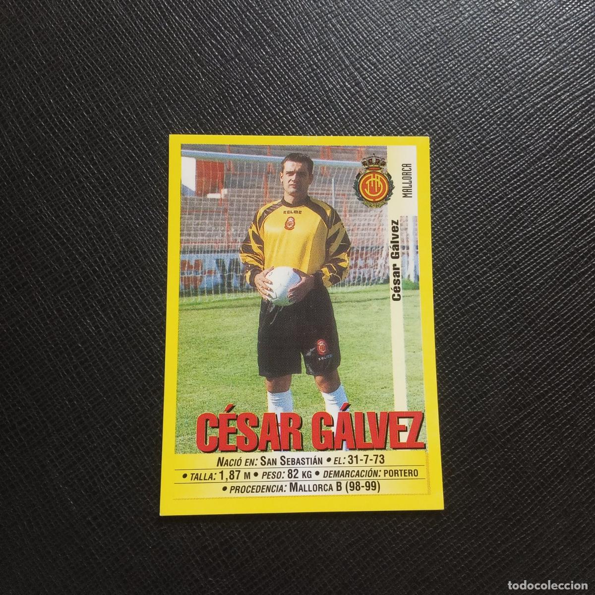 Fu&szlig;ball-Sticker: 40 CESAR GALVEZ MALLORCA PANINI 1999 2000 CROMO FUTBOL 99 00 - SIN PEGAR - A154 PG32
