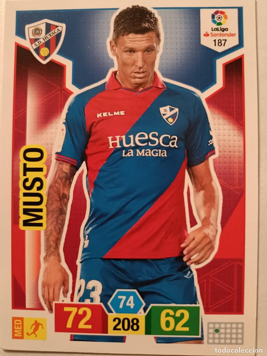 Cromos de f&uacute;tbol: #187 MUSTO S.D. HUESCA ADRENALYN 18/19 PANINI
