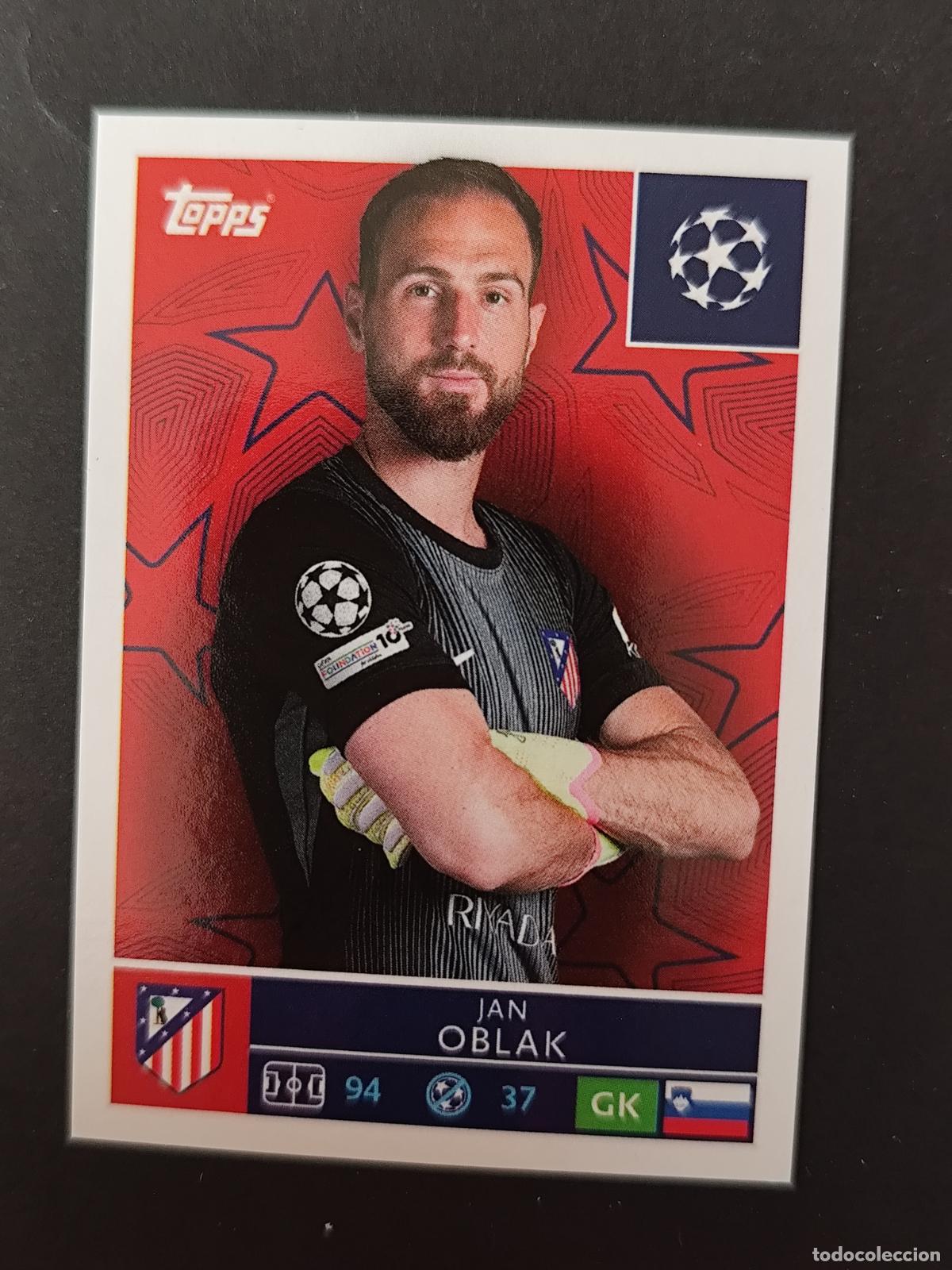 Cromos de f&uacute;tbol: 114 JAN OBLAK ATL&Eacute;TICO DE MADRID STICKER CHAMPIONS LEAGUE 2025 2026 25 26 TOPPS
