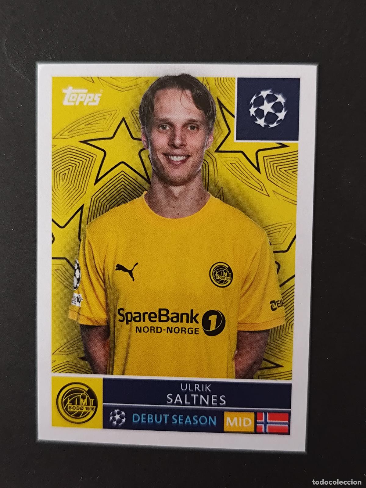 Football Stickers: 524 ULRIK SALTNES BOD&Oslash; GLIMT STICKER CHAMPIONS LEAGUE 2025 2026 25 26 TOPPS