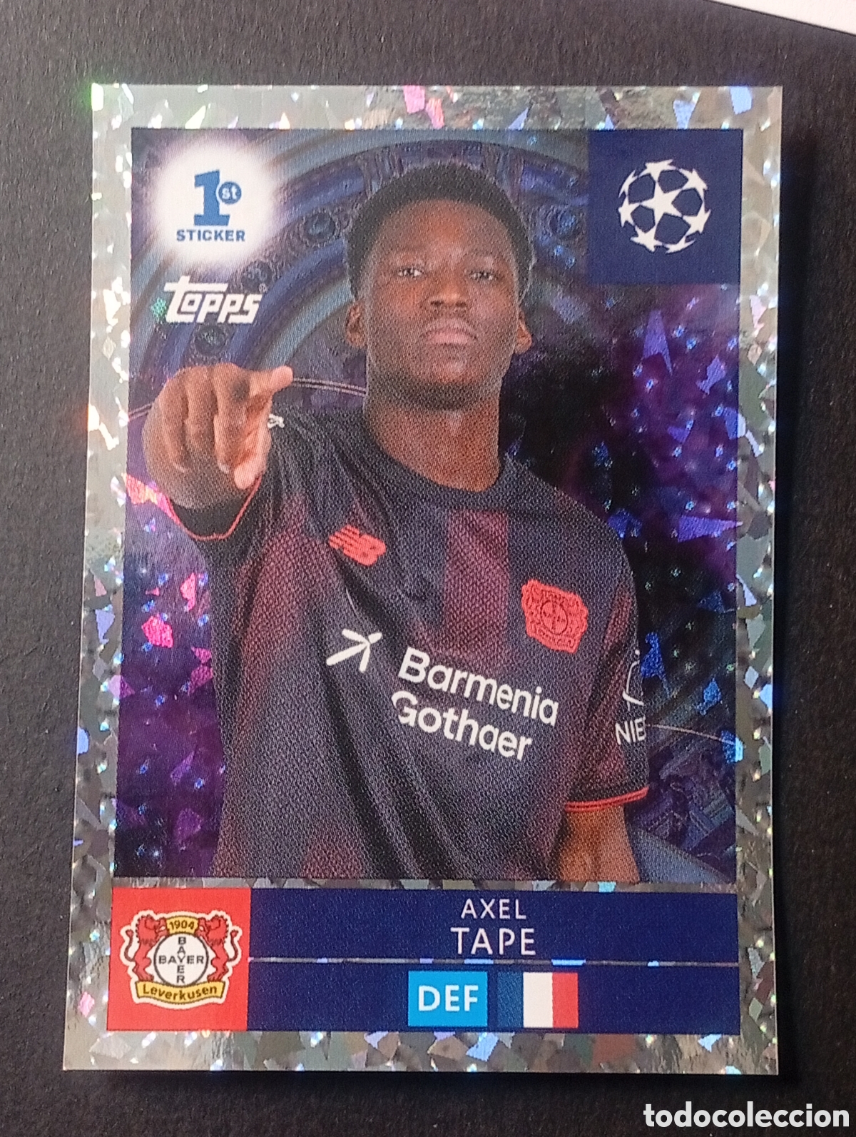 Figurine di Calcio: 1st 293 AXEL TAPE BAYERN LEVERKUSEN TOPPS UEFA CHAMPIONS stickers 2025 2026 25 26