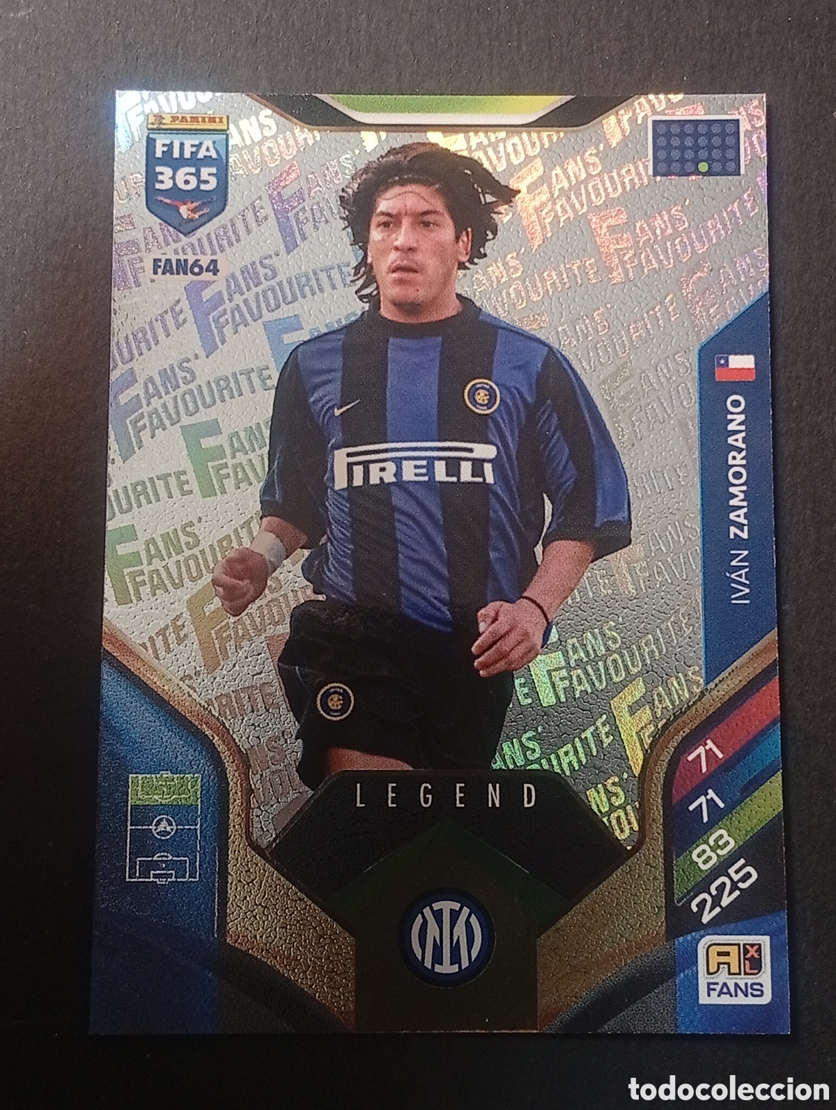 Cromos de F&uacute;tbol: FAN64 base fan ZAMORANO JUVENTUS REAL MADRID ADRENALYN 365 2025 2026 25 26 CHILE PANINI TOPPS
