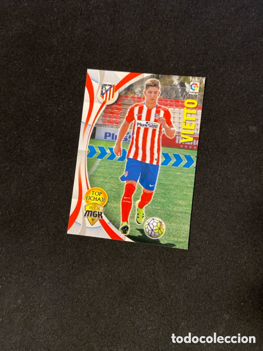 Fu&szlig;ball-Sticker: VIETTO 49 (ATL&Eacute;TICO MADRID) PANINI MEGACRACKS 2015-2016 15 16 CROMO CARTA M-2