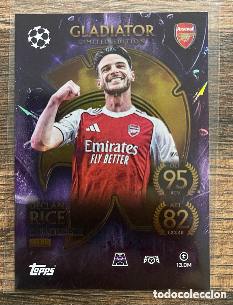 Cromos de f&uacute;tbol: Rice Gladiator Limited Edition Match Attax - Foto 1