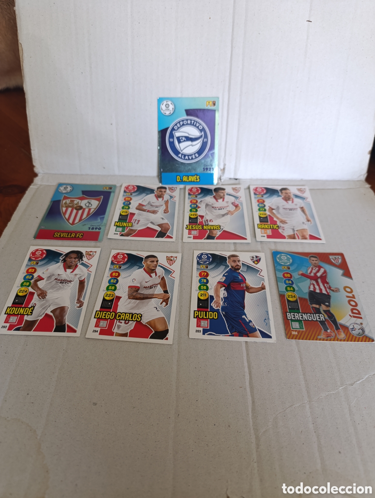Cromos de Futebol: LOTE DE 9 CROMOS / DE FUTBOL / LIGA - 2020 - 21 / DE PANINI