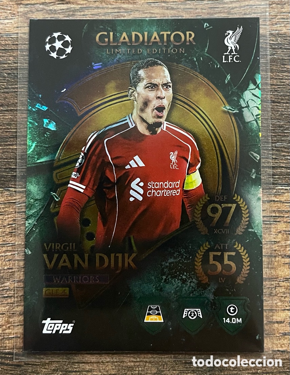 Football Stickers: Van Dijk Gladiator Match Attax