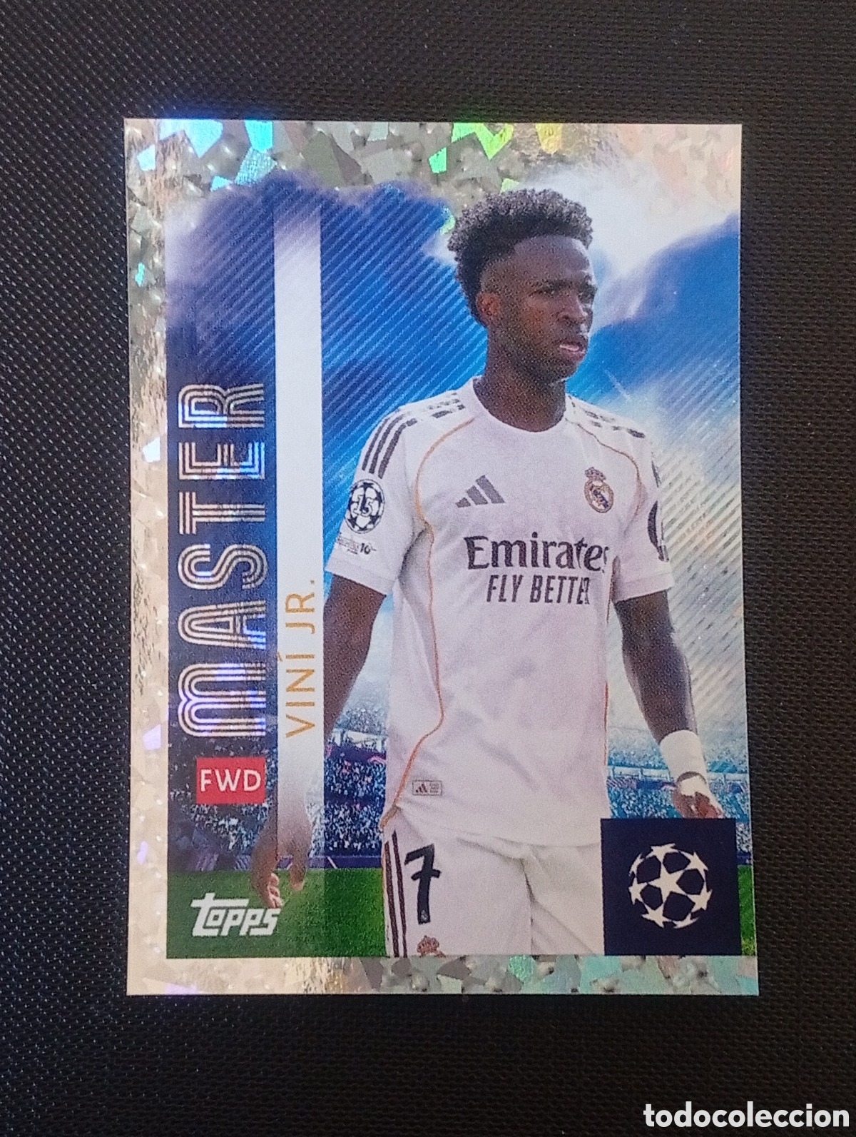 Fu&szlig;ball-Sticker: 388 m&aacute;ster VINI VINICIUS REAL MADRID TOPPS UEFA CHAMPIONS LEAGUE STICKERS CROMOS 2025 2026 25 26