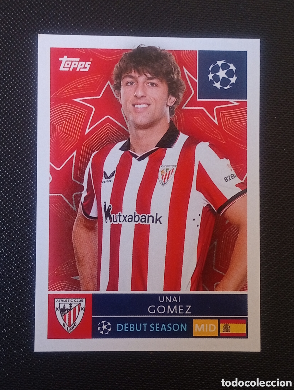 Fu&szlig;ball-Sticker: 109 UNAI G&Oacute;MEZ ATHLETIC DE BILBAO TOPPS UEFA CHAMPIONS LEAGUE STICKERS CROMOS 2025 2026 25 26