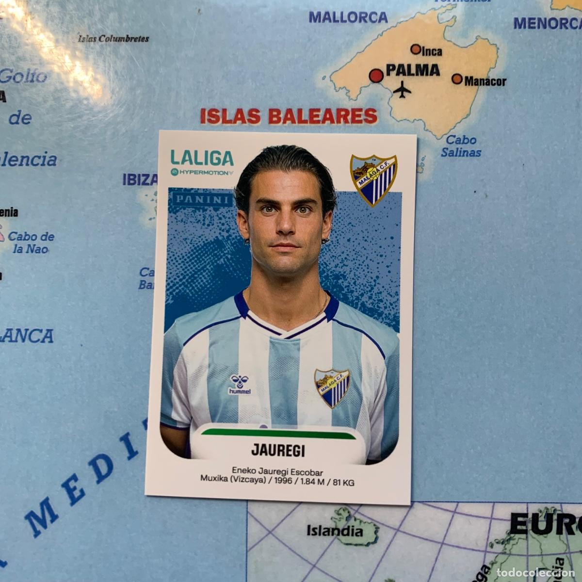 Cromos de f&uacute;tbol: Eneko Jauregi n&uacute;mero 302B del Malaga cromo liga Hypermotion 25-26 2025-2026