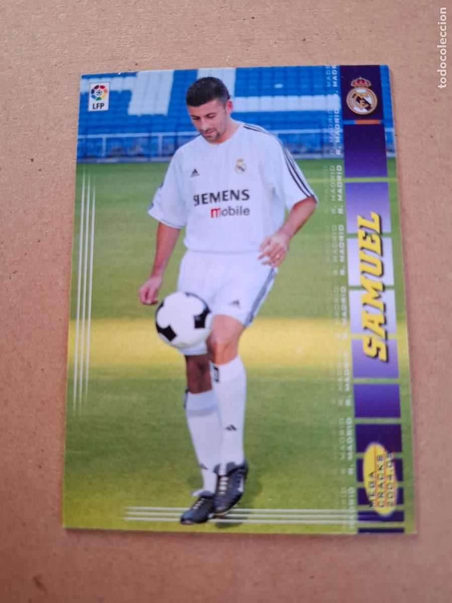 Fu&szlig;ball-Sticker: MEGACRACKS 2004 2005 04 05 - PANINI - 167 SAMUEL ( N&Uacute;MERO ABAJO ) - REAL MADRID