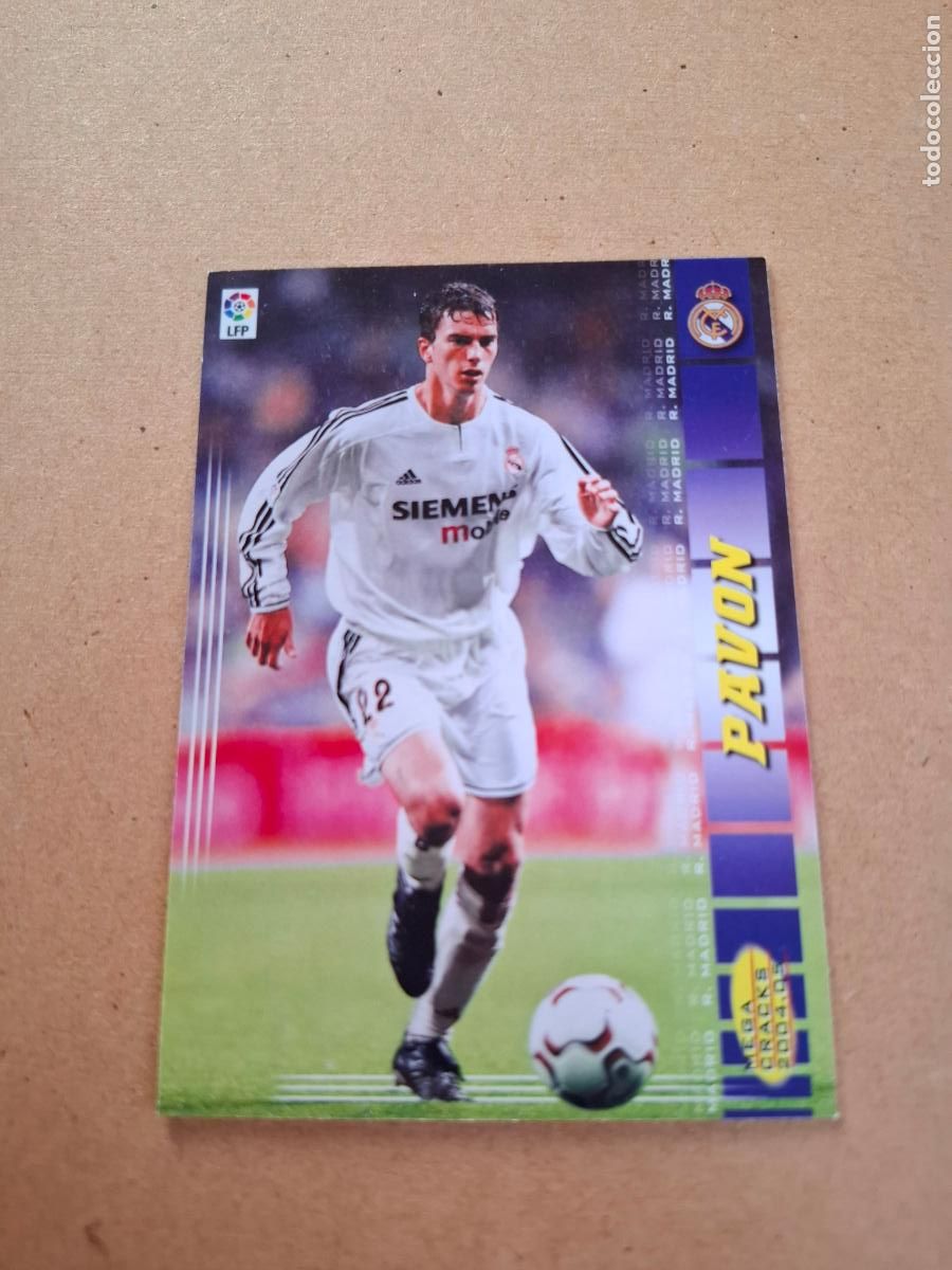 Fu&szlig;ball-Sticker: MEGACRACKS 2004 2005 04 05 - PANINI - 168 PAV&Oacute;N ( N&Uacute;MERO ARRIBA ) - REAL MADRID