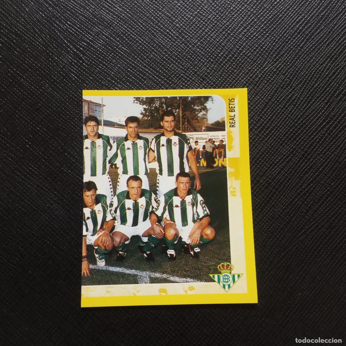 Cartes &agrave; collectionner de Football: 105 ALINEACION REAL BETIS SUPER CAMPEONATO PANINI 1998 1999 FUTBOL 98 99 - SIN PEGAR - A124 PG37