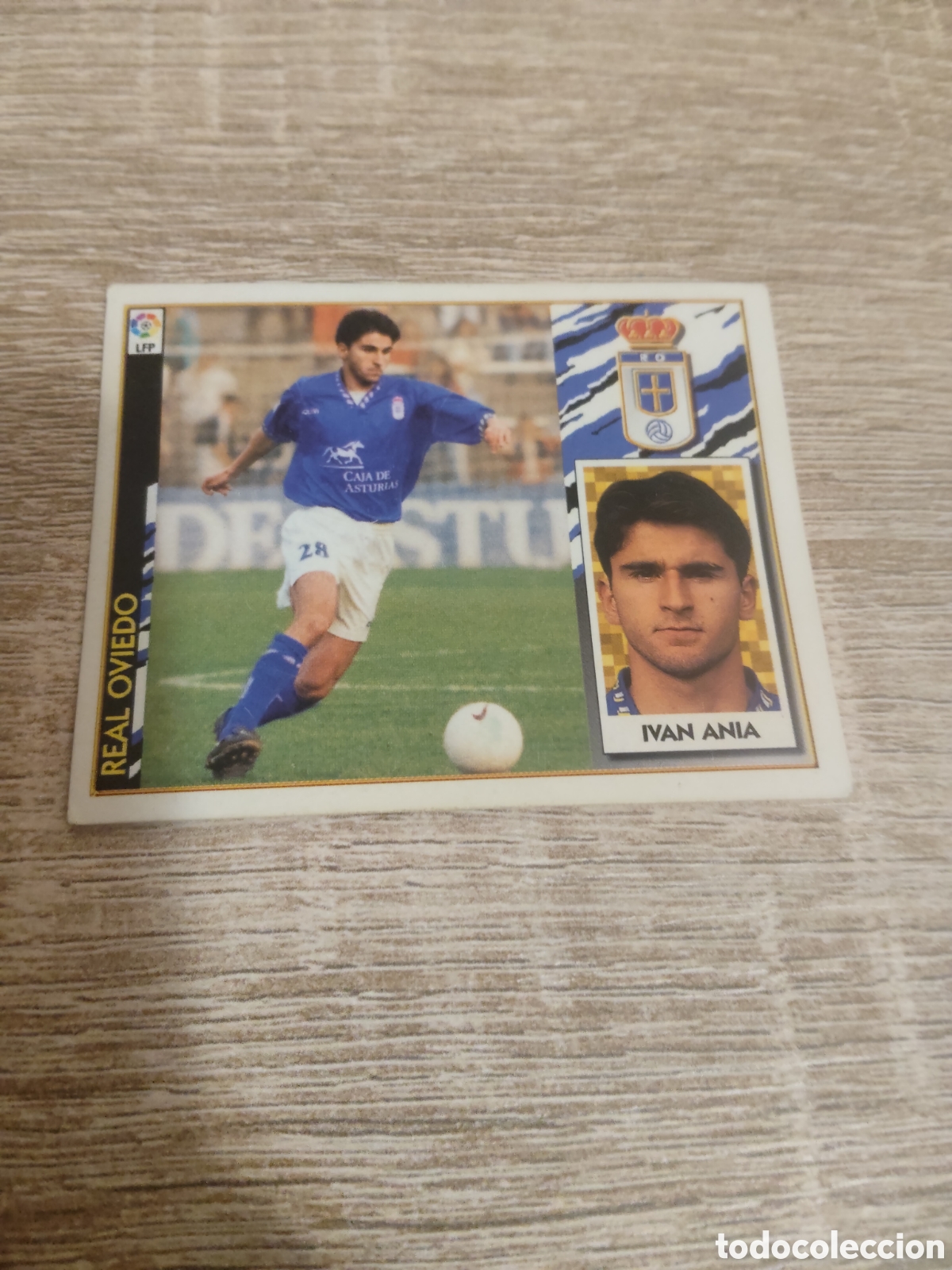 Football Stickers: Iv&aacute;n Ania Real Oviedo liga 1997 1998 97 98 ediciones este
