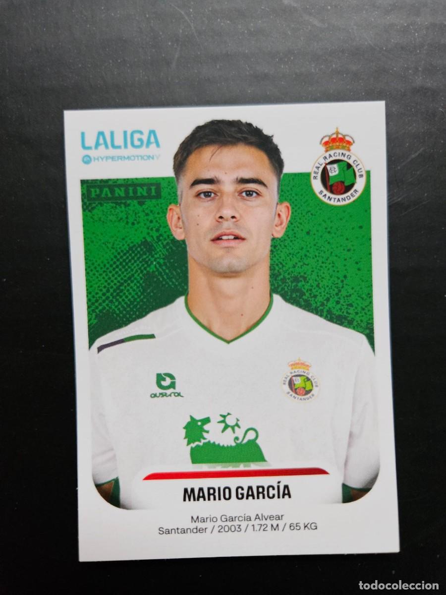 Football Stickers: N&ordm; 334B MARIO GARCIA RACING SANTANDER LIGA HYPERMOTION ESTE 25 26 2025 2026 SIN PEGAR NUNCA PEGADO