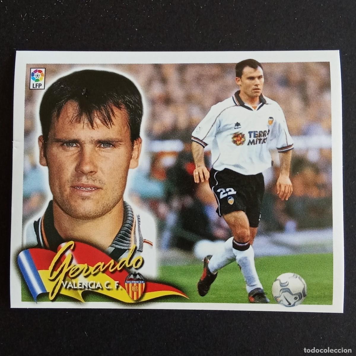 Football Stickers: CROMO LIGA 2000 2001 00 01 EDICIONES ESTE GERARDO VALENCIA NUNCA PEGADO